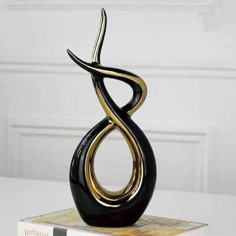 Sculpture Abstraite <br/> Enlacement d'Or