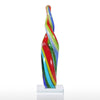 Sculpture Contemporaine <br/> Multicolore de Verre