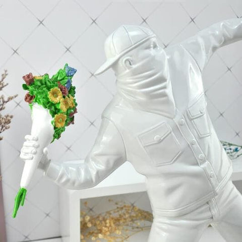 Sculpture Contemporaine <br/> Banksy Flower Bomber