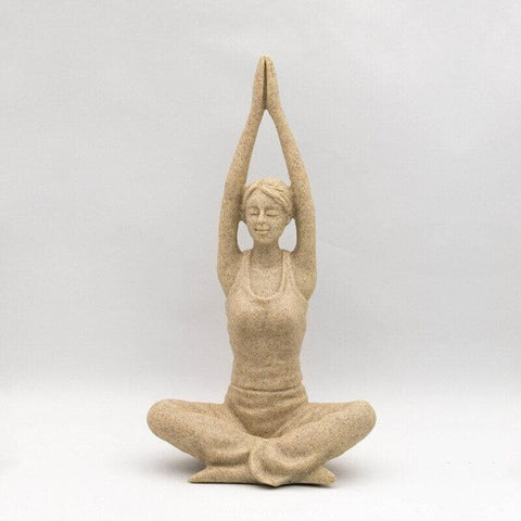 Statue Femme <br/> Statue Yogi Zen Pierre