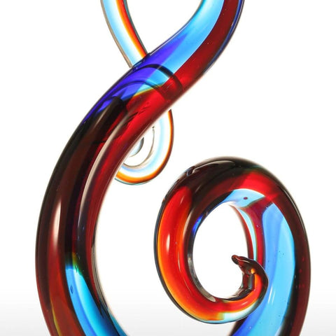 Sculpture Moderne <br/> Verre Multicolore Design