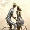 Statue Couple Romantique <br/> à Vélo
