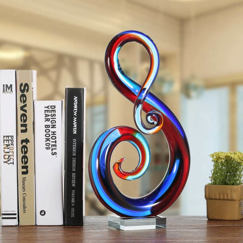 Sculpture Moderne <br/> Verre Multicolore Design