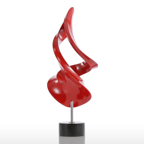 Sculpture Abstraite <br/> Design Rouge 37 cm