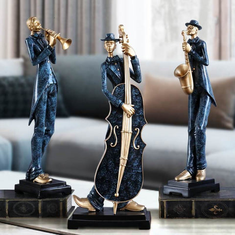 Statue Homme <br/> Groupe de Jazz