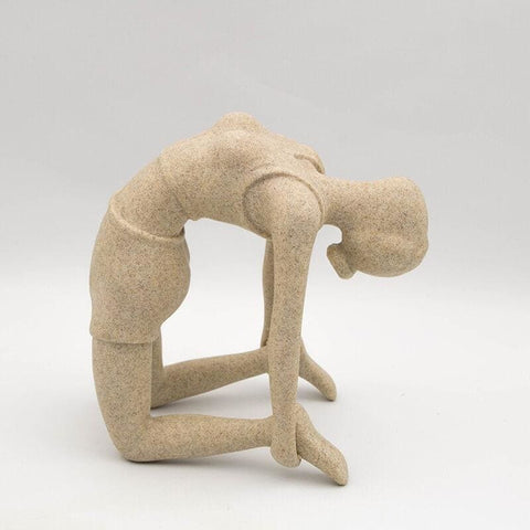 Statue Femme <br/> Statue Yogi Zen Pierre 15 / 24 cm