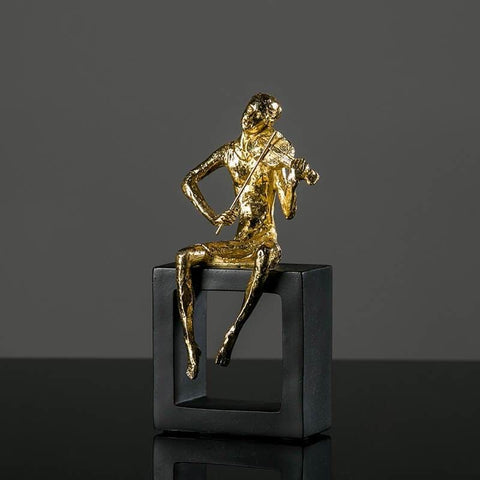 Statue Femme <br/> Musicienne Design 20 cm