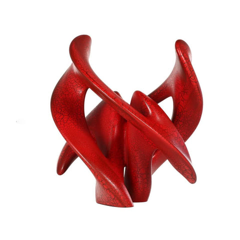 Sculpture Abstraite <br/> Union Rouge