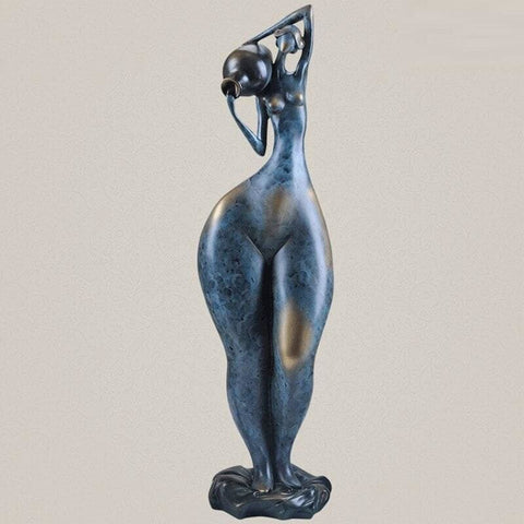 Statue Femme Ronde <br/> Indépendante 33 / 59 cm