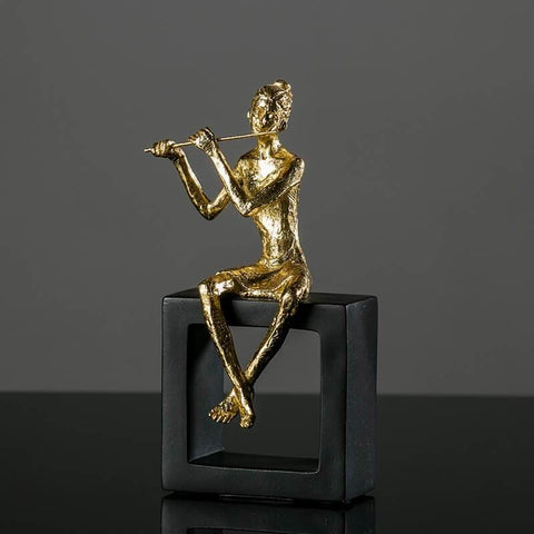 Statue Femme <br/> Musicienne Design 20 cm