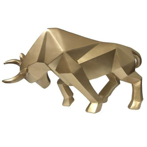 Statue Taureau Origami 19 cm