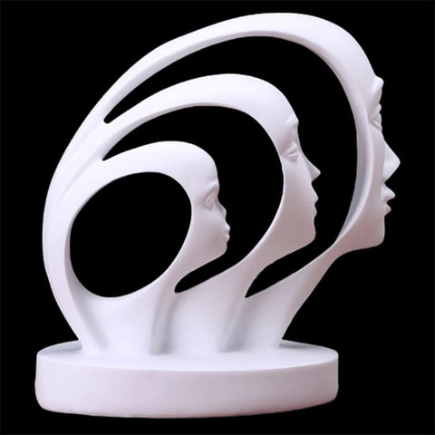 Sculpture Visage Abstrait