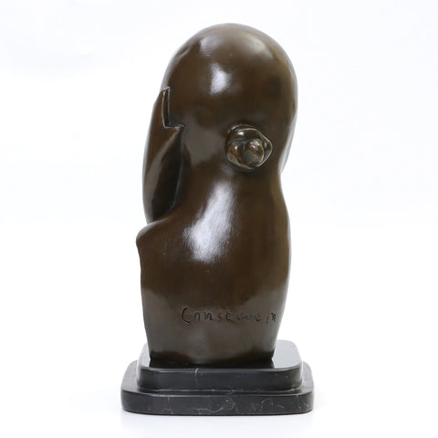 Statue Bronze Reproduction Brancusi Mlle Pogany I 27 cm