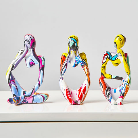 Sculpture Contemporaine <br> Statuette Penseur Graf