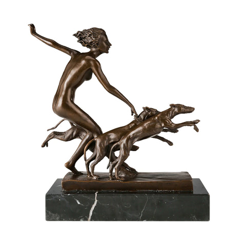 Statue Bronze Diane Chasseresse