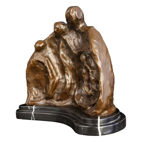 Sculpture Bronze Abstrait <br/> Famille 25 cm