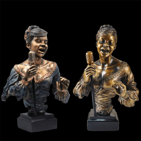 Statue Chanteuse Jazz