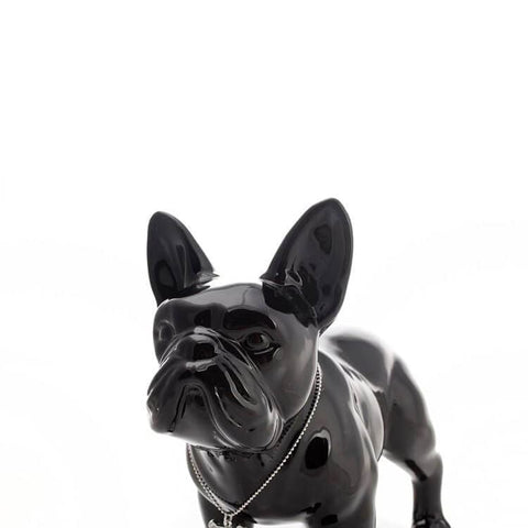 Statue Chien <br/> Bouledogue Français 20 / 29 cm