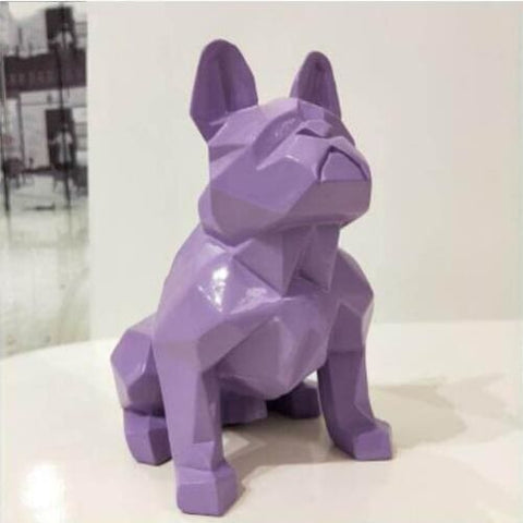 Statue Bouledogue <br/> Origami 20 cm