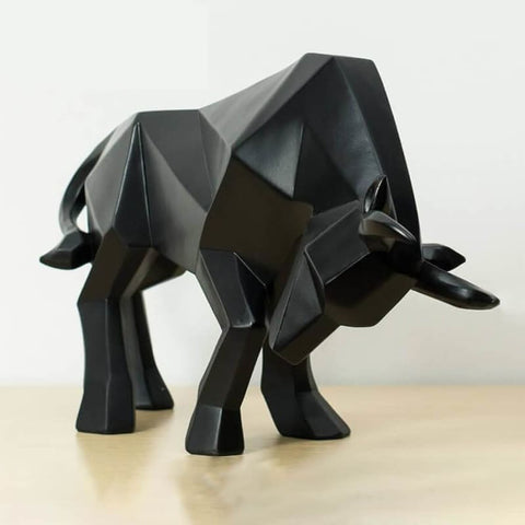 Statue Taureau Origami 19 cm