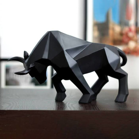 Statue Taureau Origami 19 cm