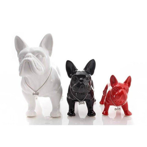 Statue Chien <br/> Bouledogue Français 20 / 29 cm