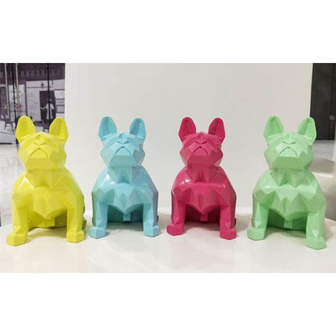 Statue Bouledogue <br/> Origami 20 cm