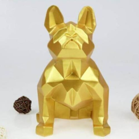 Statue Bouledogue <br/> Origami 20 cm
