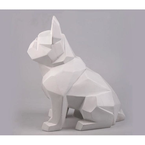 Statue Origami Bouledogue