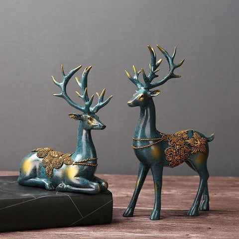 Statue Cerf <br/> Moderne (Duo)