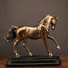Statue Cheval <br/> Doré effet bronze 20 cm