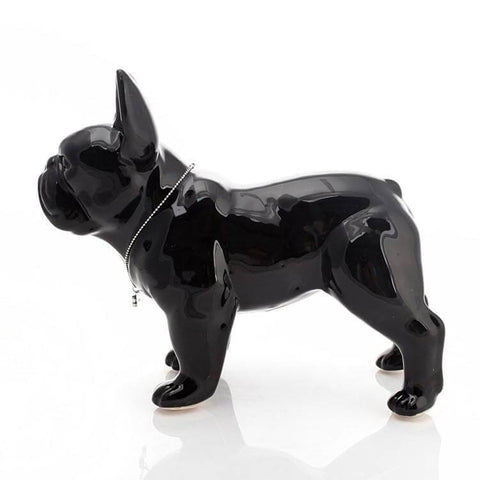 Statue Chien <br/> Bouledogue Français 20 / 29 cm
