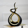 Sculpture Abstraite <br/> Enlacement d'Or