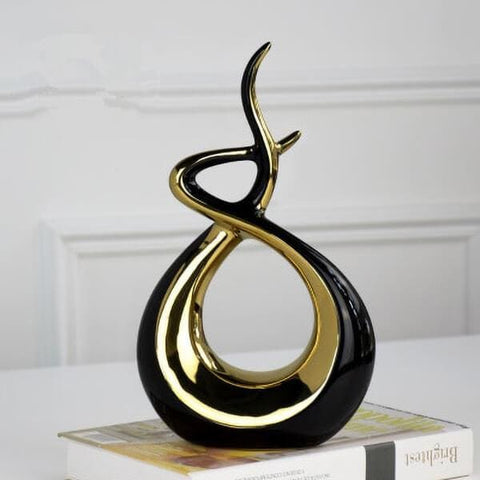 Sculpture Abstraite <br/> Enlacement d'Or