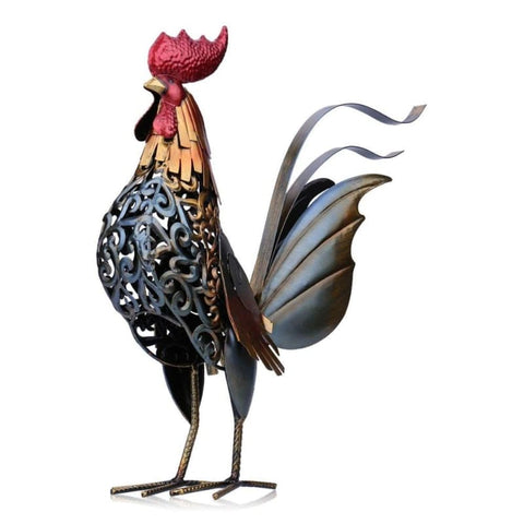 Statue Coq en Metal