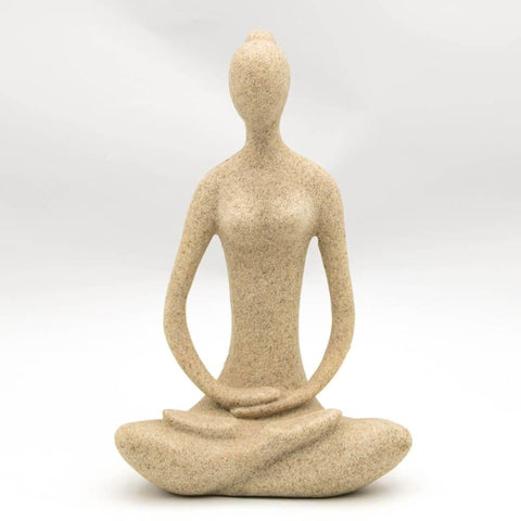 Statue Femme <br/> Statue Yogi Zen Pierre