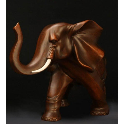 Statue Éléphant <br/> Bois 15 cm