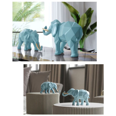 Statue Déco Éléphant <br/> Duo