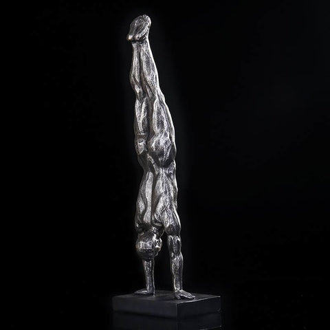 Statue Homme <br/> Gymnaste Rétro