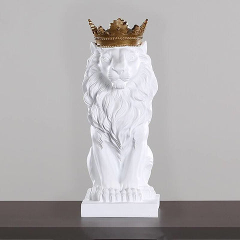 Statue Lion Décoration <br/> Roi 20 cm