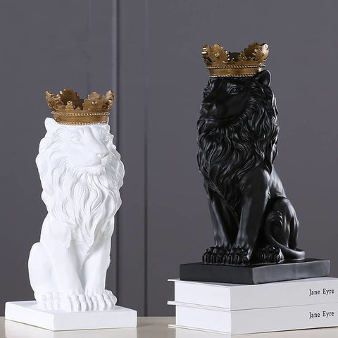 Statue Lion Décoration <br/> Roi 20 cm