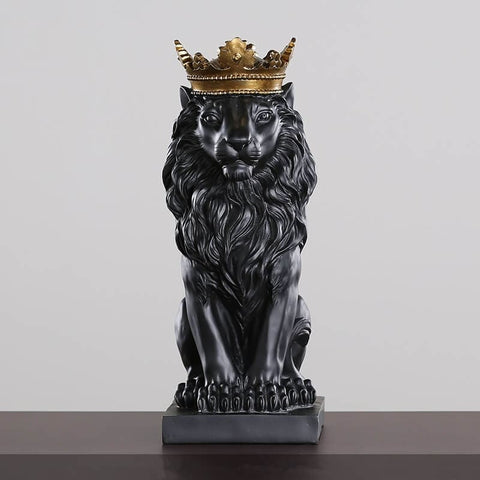Statue Lion Décoration <br/> Roi 20 cm