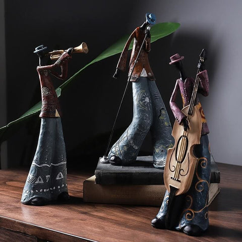 Statue Jazzman Resine