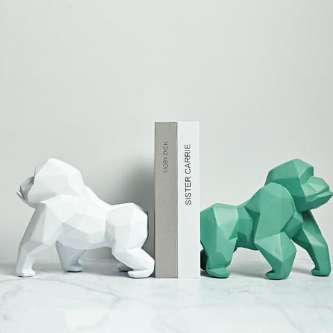 Statue Gorille Origami Résine 22 cm