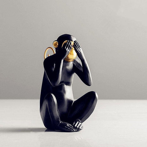 Statue Gorille <br/> Singe d'Amazonie 17 cm