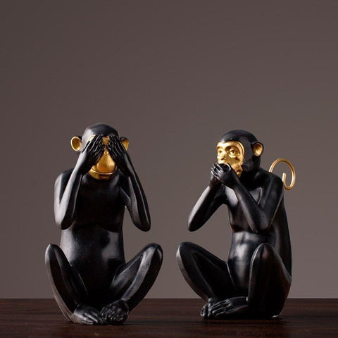 Statue Gorille <br/> Singe d'Amazonie 17 cm
