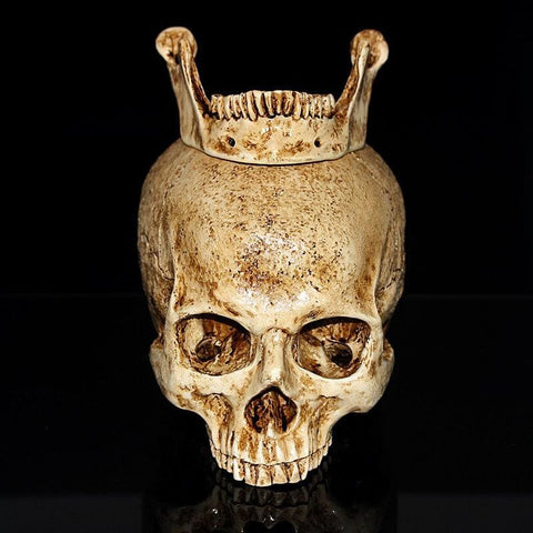 Statue Tête de Mort <br/> Crâne Ancien 15 cm