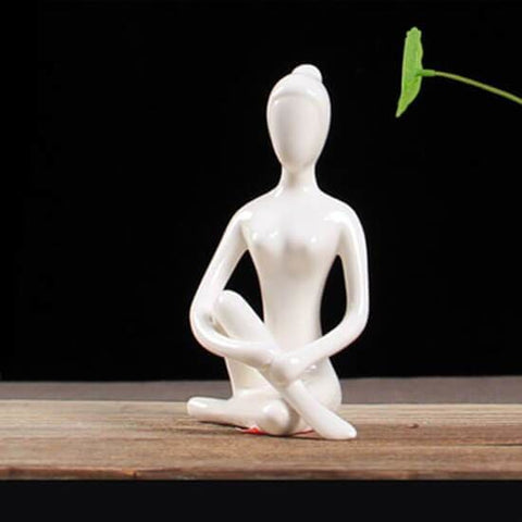 Statue Femme <br/> Yoga Zen 8 à 14 cm