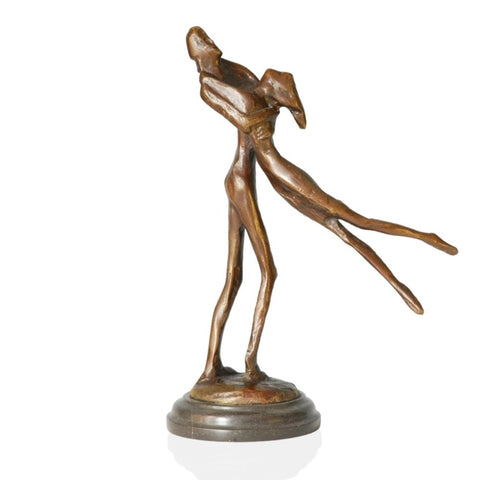 bronze couple statue
