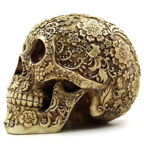 Statue Tête de Mort <br/> Calavera Mexicaine